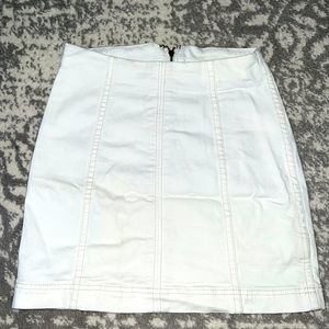 White free people skirt